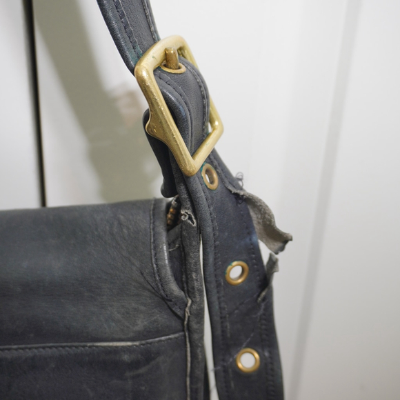 Women's Coach Black Leather Shoulder Bag One Size - Picture 4 of 8